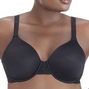 Vanity Fair Black Beauty Back Smoothing Full-Figure Contour Bra 76380 36DD NWT